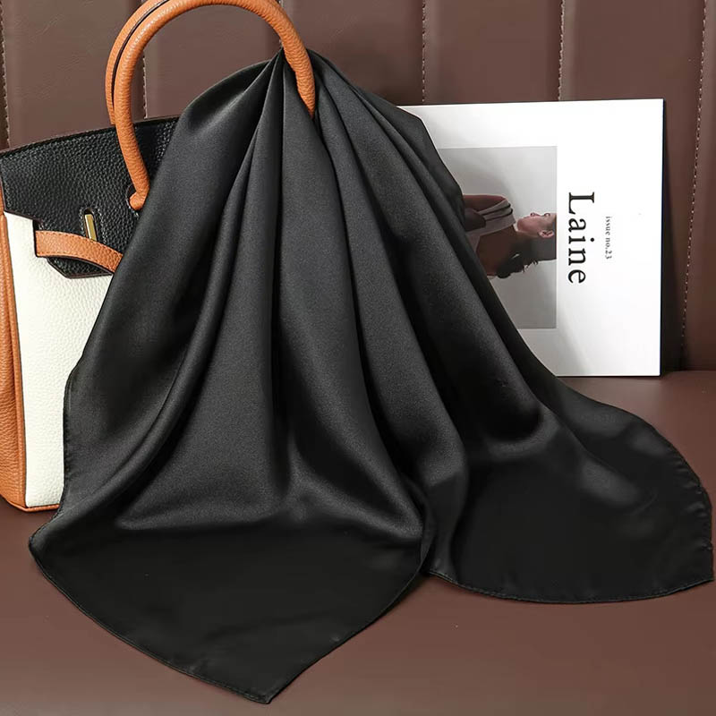 Luxury Solid Color Silk Square - đánh giá và giá Silk Scarf Square