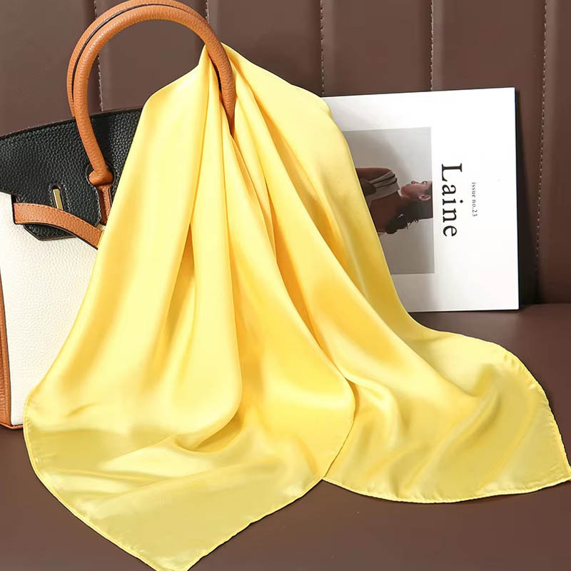 Luxury Solid Color Silk Square - đánh giá và giá Silk Scarf Square