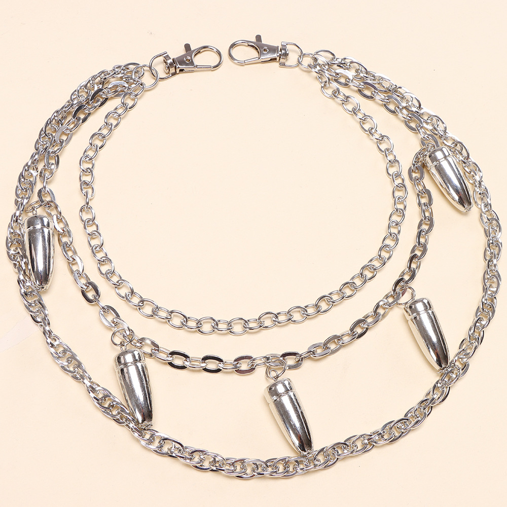 Layered Punk Spike Chains On T - đánh giá và giá Women'S Emo Accessories
