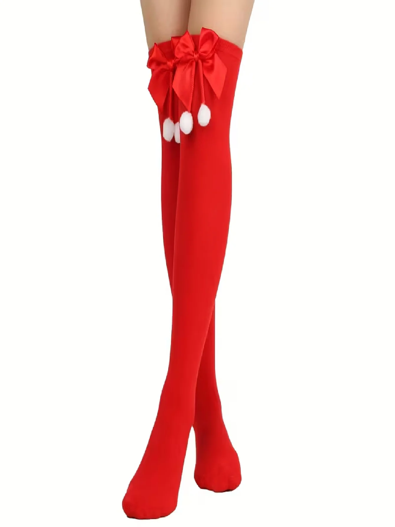 1 x Pair of Red Thigh-High Sto - đánh giá và giá Women'S Red Accessories