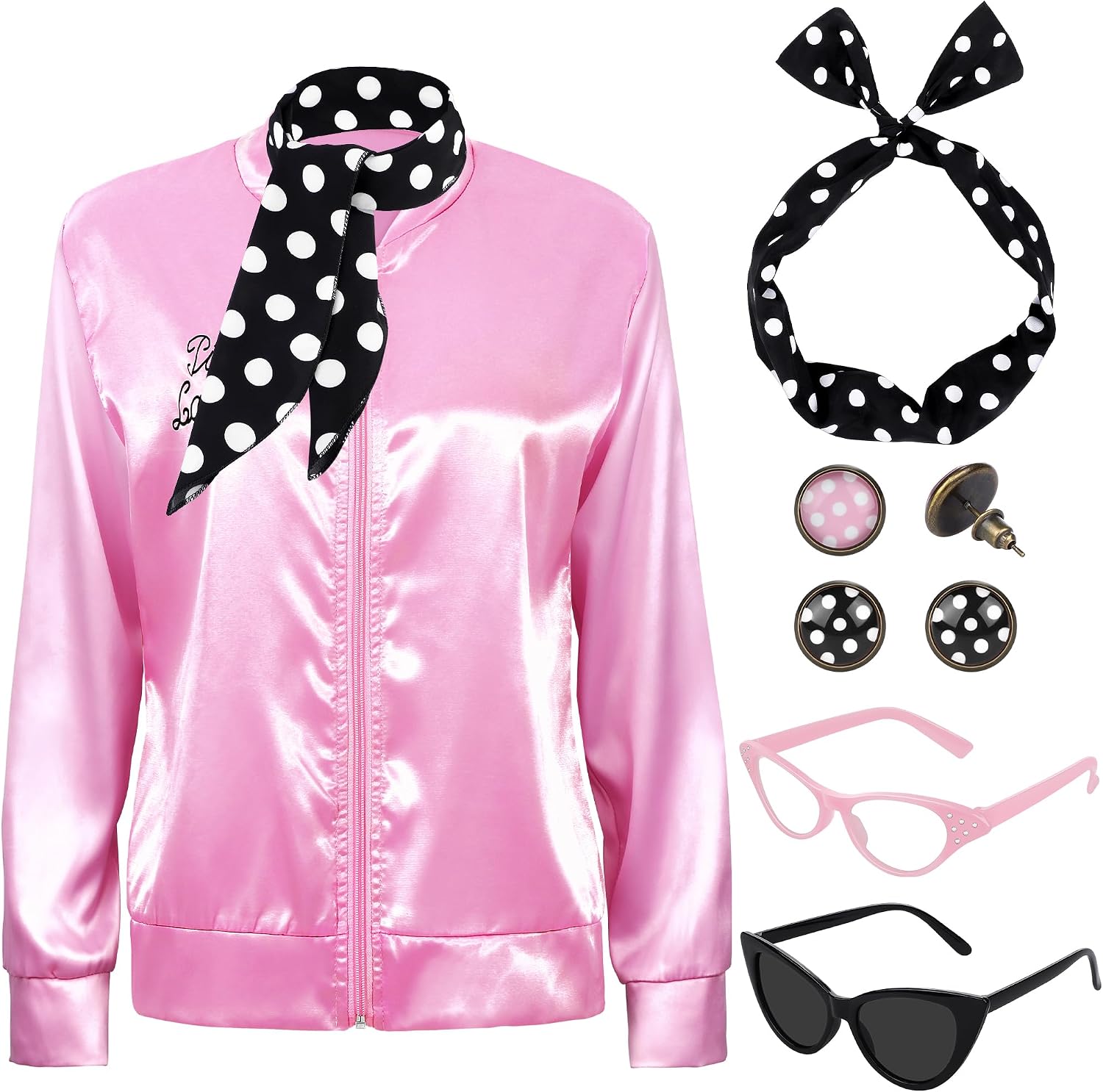 1950s Pink Satin Jacket with N - đánh giá và giá Women'S Accessories In The 1950S